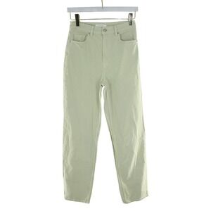 PacSun Mens Sage Green Denim Jeans Recycled Cotton Blend Straight Leg 29x31